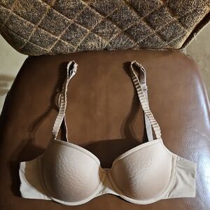 Thirdlove 24/7 Classic T-Shirt Underwire Tan Bra Lightly Lined Padded